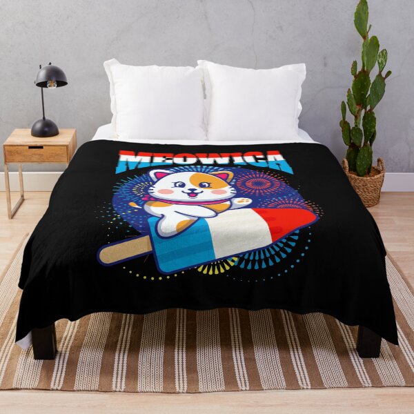 Item preview, Cute Meowica Patriotic Cat 4th of July designed and sold by Maria Garcia.