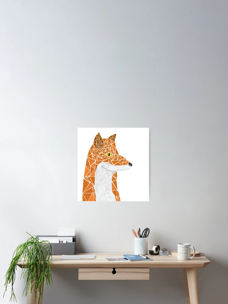 Thumbnail 2 of 3, Poster, Geometric Fox designed and sold by Geometrico22.