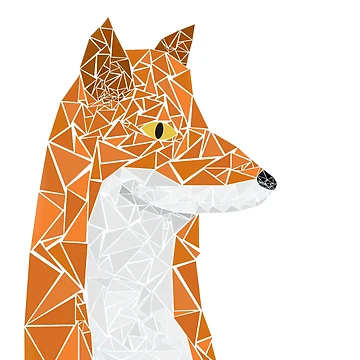 Artwork thumbnail, Geometric Fox by Geometrico22