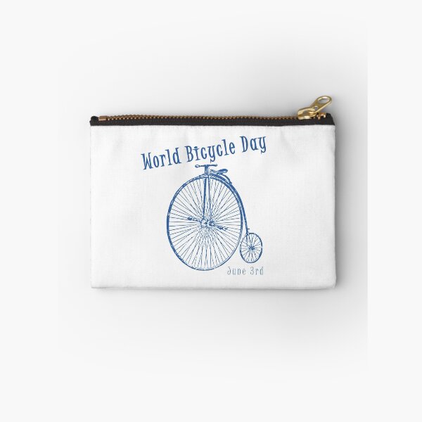 Item preview, World Bicycle Day June 3 in Vintage Blue designed and sold by kmcs.
