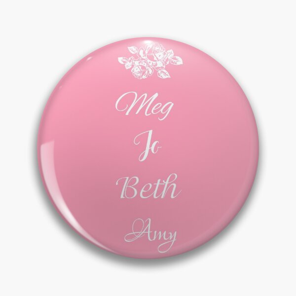 Item preview, Little Women Names on Pink - Meg, Jo, Beth and Amy March designed and sold by Some Little Good.