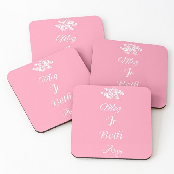 Item preview, Little Women Names on Pink - Meg, Jo, Beth and Amy March designed and sold by Some Little Good.