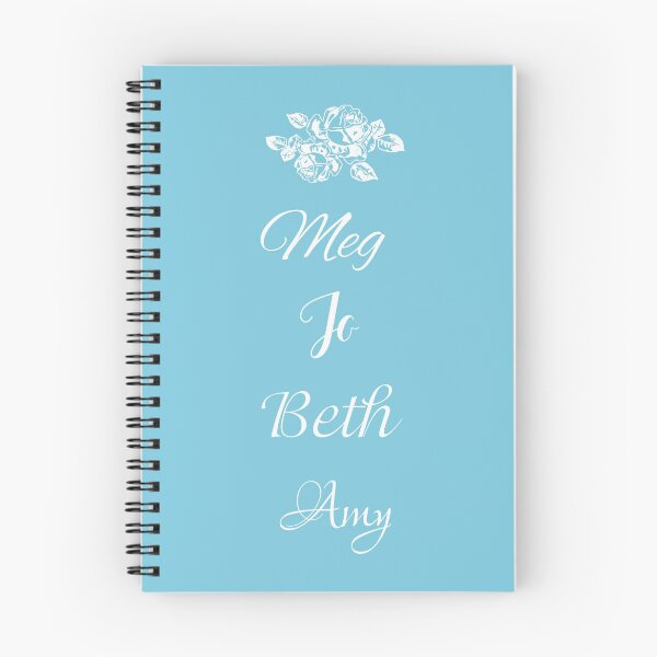 Item preview, Little Women Names on Blue - Meg, Jo, Beth and Amy March designed and sold by Some Little Good.