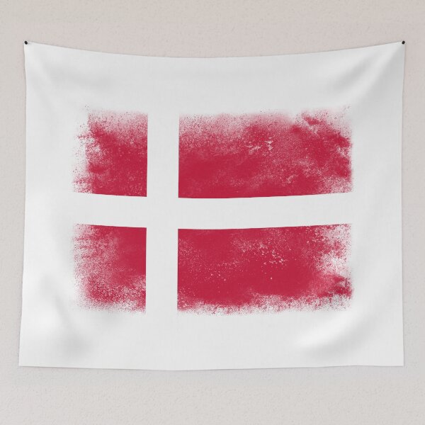 Item preview, Denmark Flag designed and sold by psychoshadow.