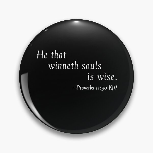 Item preview, Proverbs 11:30 KJV Gothic White Print designed and sold by VerShirts.