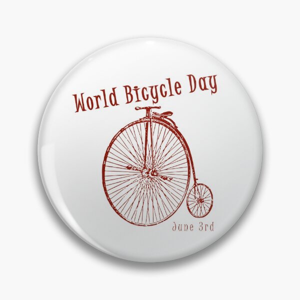 Item preview,  World Bicycle Day June 3 in Vintage Red designed and sold by kmcs.