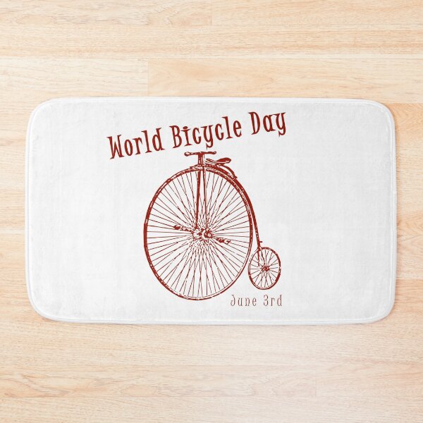 Item preview,  World Bicycle Day June 3 in Vintage Red designed and sold by kmcs.