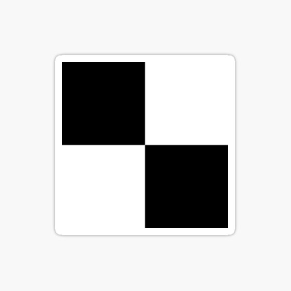 Checkered Sticker