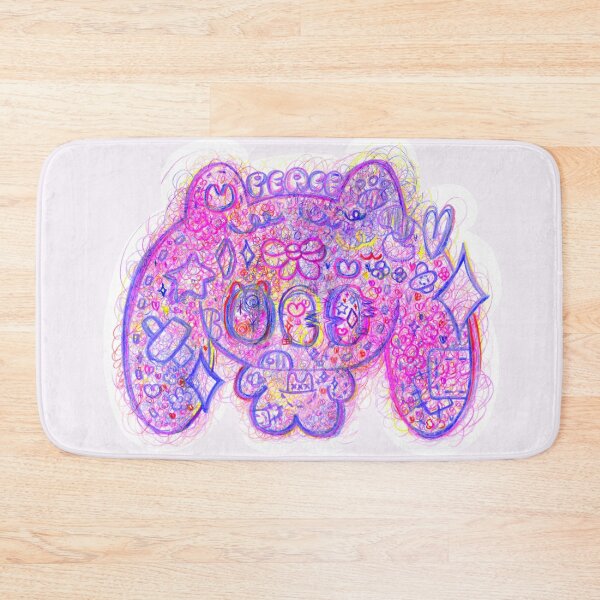 Item preview, curlybeary 4, Purple Pink Blue, Decora kei Japanese Contemporary Art  designed and sold by Ben Ryuki Miyagi Architect.