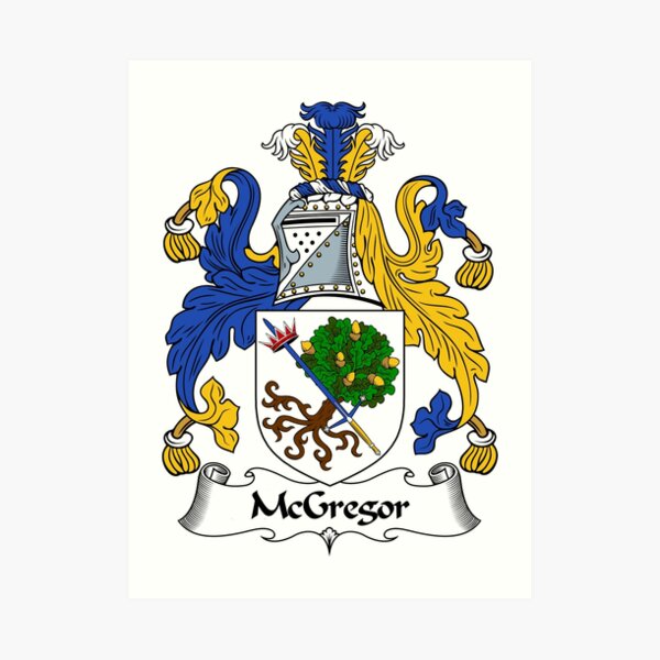 McGregor Coat of Arms / McGregor Family Crest Art Print