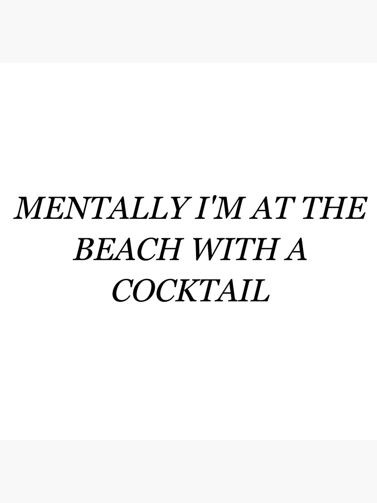 "Mentally I