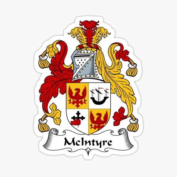 McIntyre Coat of Arms / McIntyre Family Crest Sticker