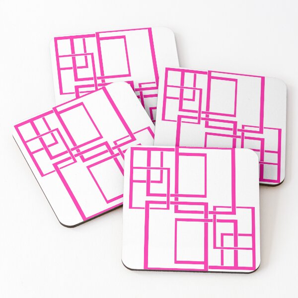Item preview, Pink labyrinth shapes designed and sold by wiwiart.