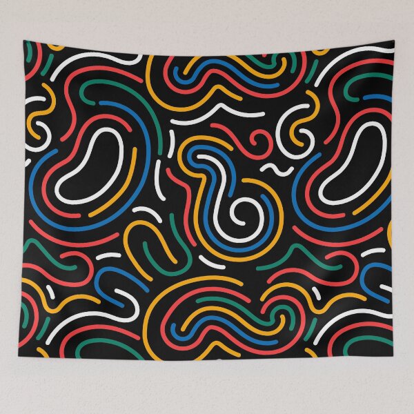 Item preview, Hand Drawn Colorful Pattern 04 designed and sold by Nfty-Planet01.