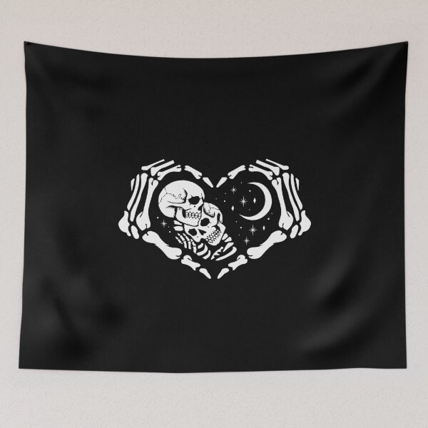 Item preview, Skeleton Lovers with Heart Hands designed and sold by SpreadForSatan.