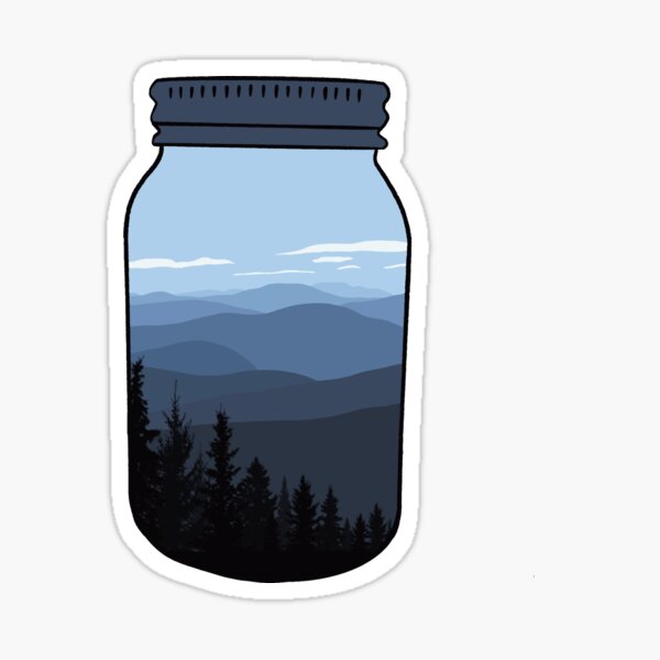 Blue ridge mountains Sticker