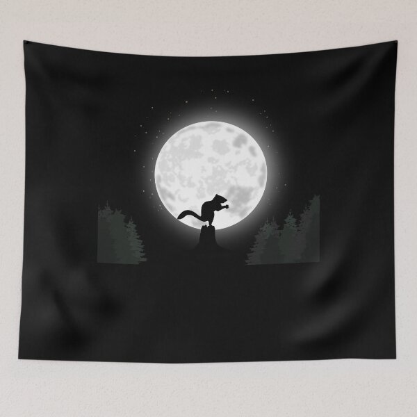 Item preview, Squirrel At A Full Moon designed and sold by Ibu83.