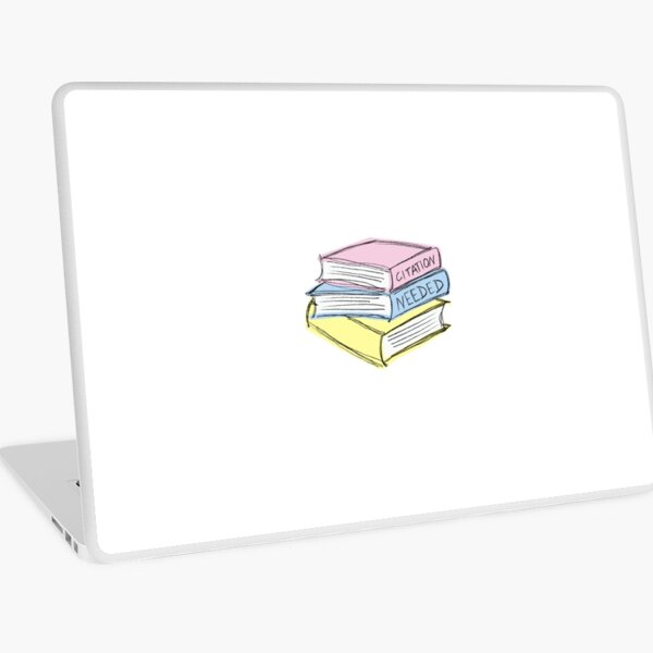 Citation Needed - Colorful Books (pastel) Laptop Skin