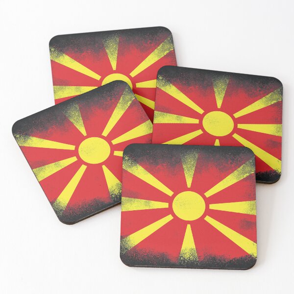 Item preview, North Macedonia Flag designed and sold by psychoshadow.