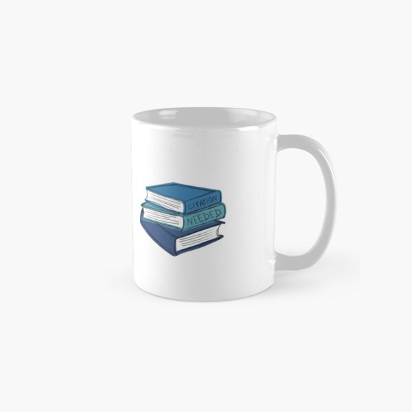 Citation Needed - Colorful Books (blue) Classic Mug