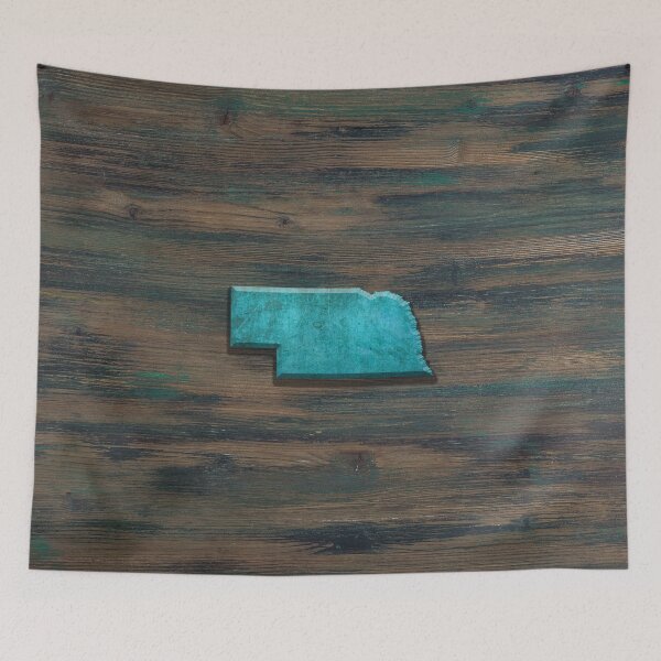 Item preview, Nebraska State Shape Teal designed and sold by Jared Davies.