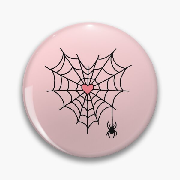 Item preview, spider web heart designed and sold by y2kdiariesbyliz.
