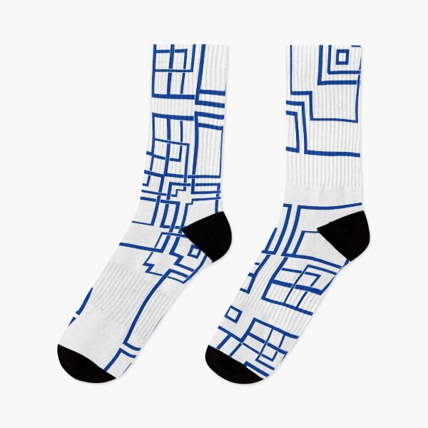 Item preview, Blue abstract shapes  designed and sold by wiwiart.
