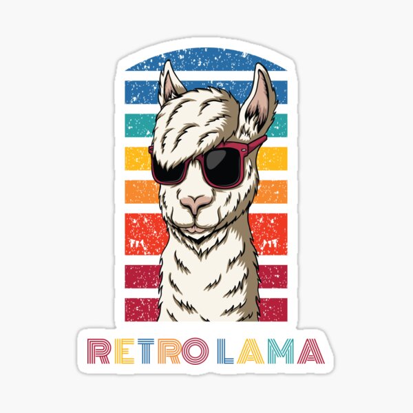 Retro Lama Sticker