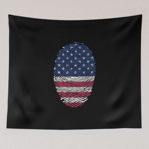 Item preview, American Flag day - U.S Flag fingerprint designed and sold by Luxury-Outfits.