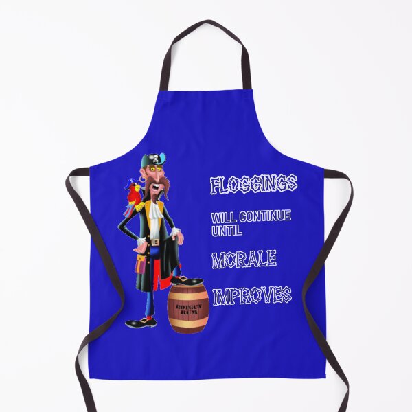 Item preview, Floggings Will Continue Until Morale Improves Pirate Blue designed and sold by KeysTreasures.