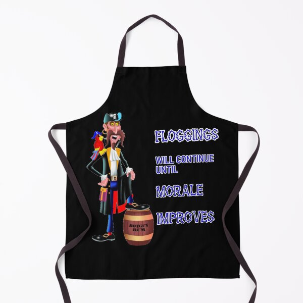 Item preview, Floggings Will Continue Until Morale Improves Pirate Black designed and sold by KeysTreasures.