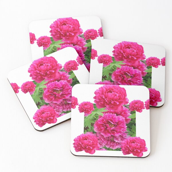 Item preview, FUCHSIA  COLORED PEONY FLOWER GARDEN ABSTRACT ART designed and sold by sharlesart.