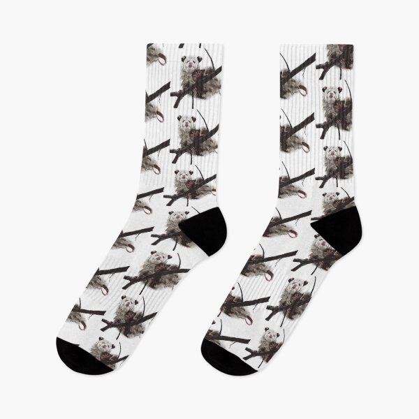 Item preview, Opossum's butt on a branch pattern, small print white edition designed and sold by bye-then.