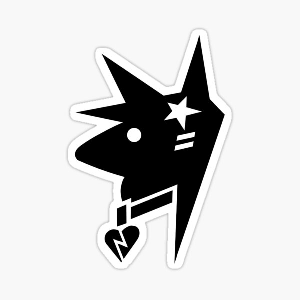 Black Sparkledog Sticker
