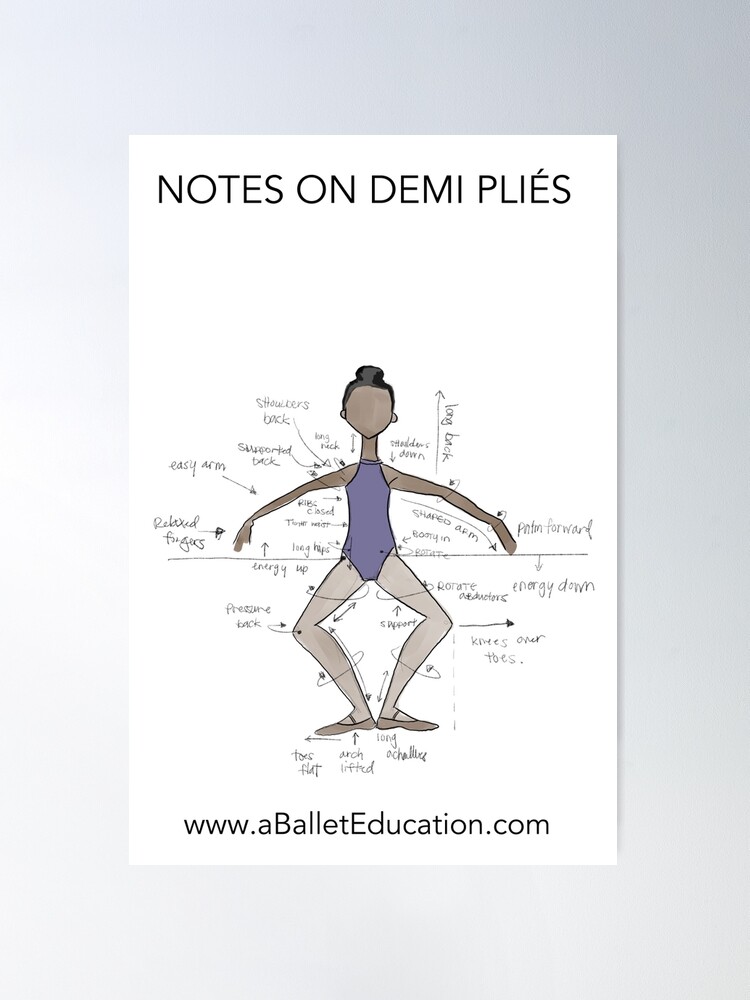 NOTES ON DEMI PLIES Art Board Print for Sale by balleteducation