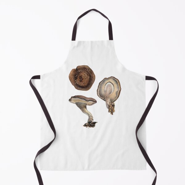 Item preview, Shitake Mushroom - top, side, below (watercolor) designed and sold by Carrie Carlson.