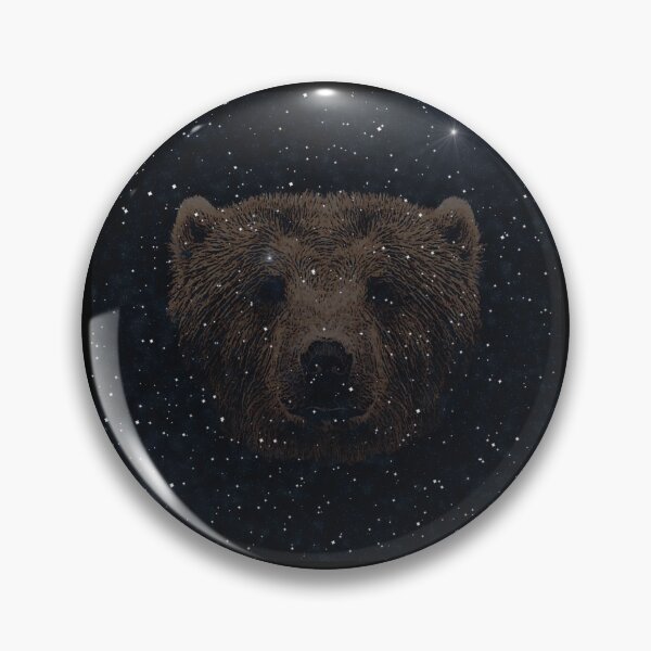 Item preview, Bear head night pattern, wild animal print, bear lover t-shirts designed and sold by Kirei-Lily.
