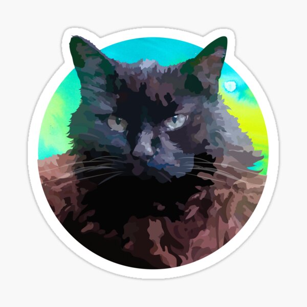 Peluso el gato Pegatina