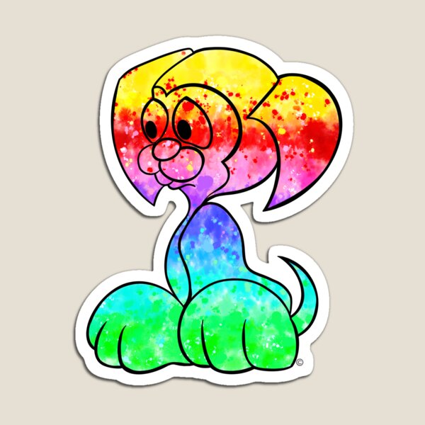 Item preview, RAINBOW  COLORED CARTOON DOG designed and sold by CelebraToons.