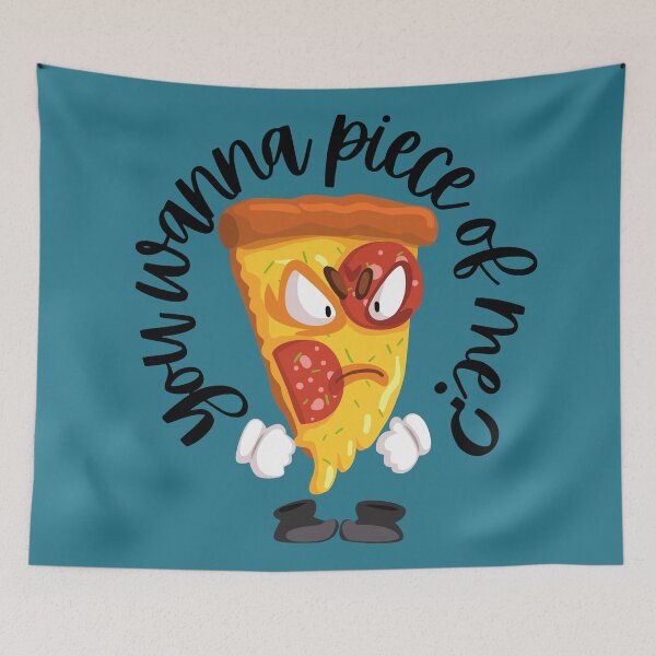 Item preview, Angry Pepperoni Pizza Oozing with Cheese Picking Fights-Funny Quotes designed and sold by Mary Maple.