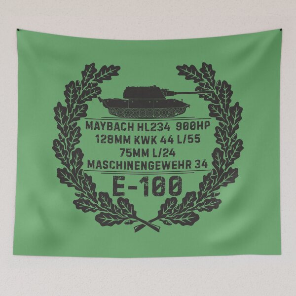 Item preview, German tank E-100 in a wreath of oak leaves designed and sold by FAawRay.