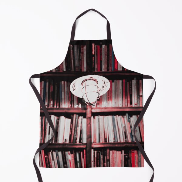Artikelvorschau, Rotes und schwarz beleuchtetes Bücherregal durch ein einziges weiches Licht entworfen und verkauft von SquishStitches.