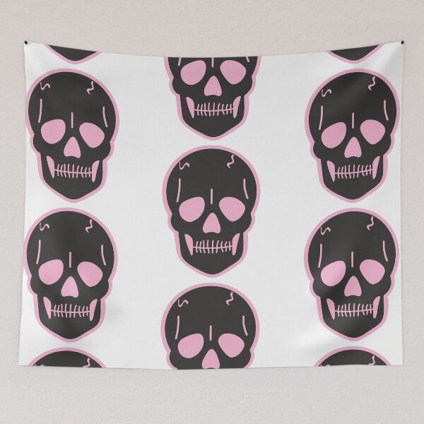 Item preview, pink skull designed and sold by mollsdesignss.