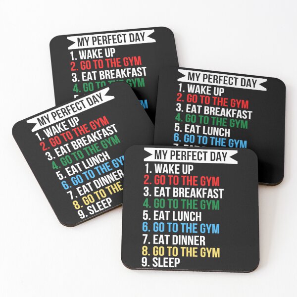 Item preview, My Perfect Day Going To The Gym designed and sold by Sonatablue.
