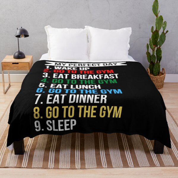 Item preview, My Perfect Day Going To The Gym designed and sold by Sonatablue.