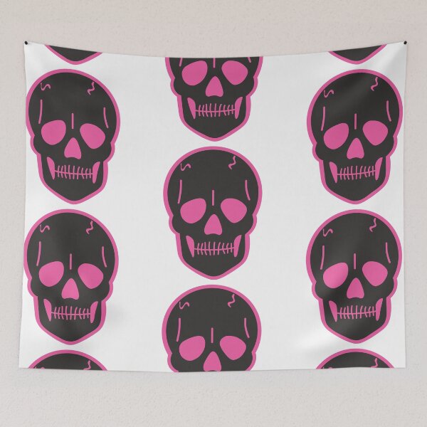 Item preview, pink skull designed and sold by mollsdesignss.