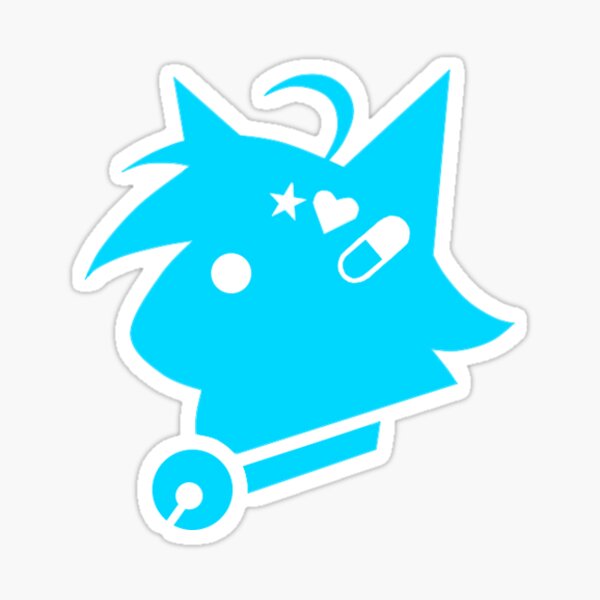 Blue Catboy Sticker