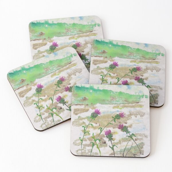 Item preview, Thistle, flowers, meadow, Scottish emblems  designed and sold by NessArtByEwa.