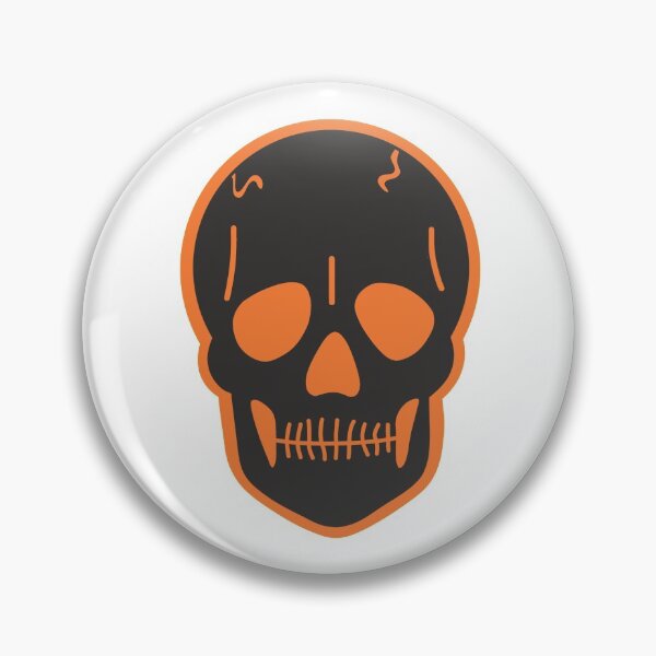Item preview, orange skull designed and sold by mollsdesignss.