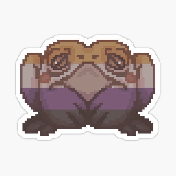 Nonbinary Pride Toad Sticker